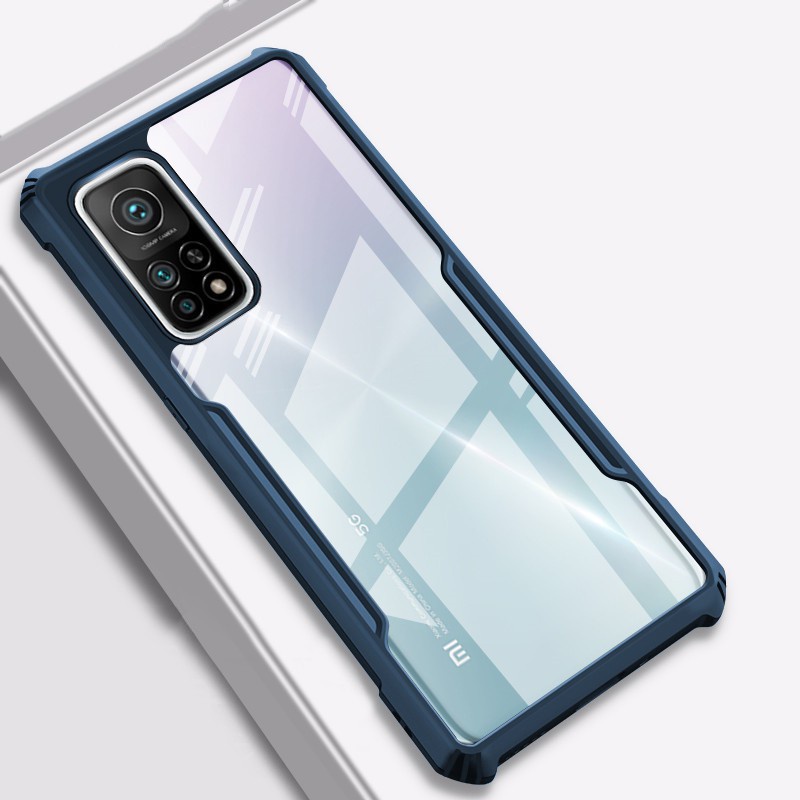 Dành Cho Xiaomi Mi 10T / 10T Pro / 9T / 9T Pro Trong Suốt Acrylic Túi Khí Vỏ Điện Thoại Lai Silicon Ốp Lưng Chống Sốc