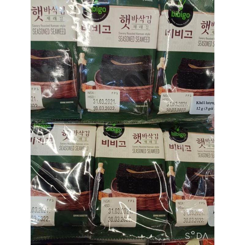 Rong Biển ăn liền Bibigo vị Truyền Thống (4gr x 3) | Shopee Việt Nam