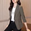 Áo Khoác Blazer Nữ Dáng Ôm Phong Cách Hàn Quốc