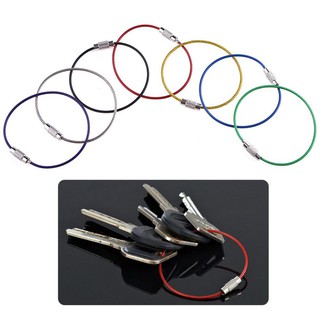 Combo 7 móc chìa khóa bằng bằng thép không gỉ EDC
