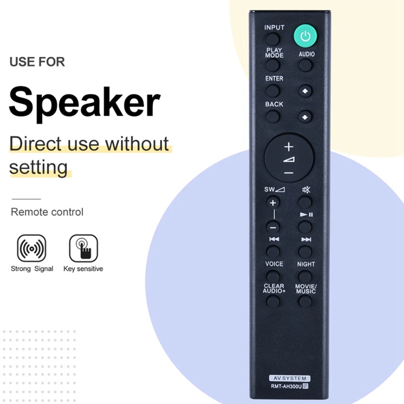 Telecomando ALLIMITY RMT-AH300U Per Soundbar Sony HT-CT290, HT-CT291, SA-CT290 E SA-CT291