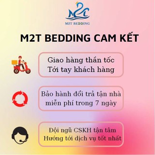Bộ chăn ga gối drap Cotton Tici M2T Bedding đỏ phối ghi, vỏ chăn mền, grap nệm và 2 bao gối