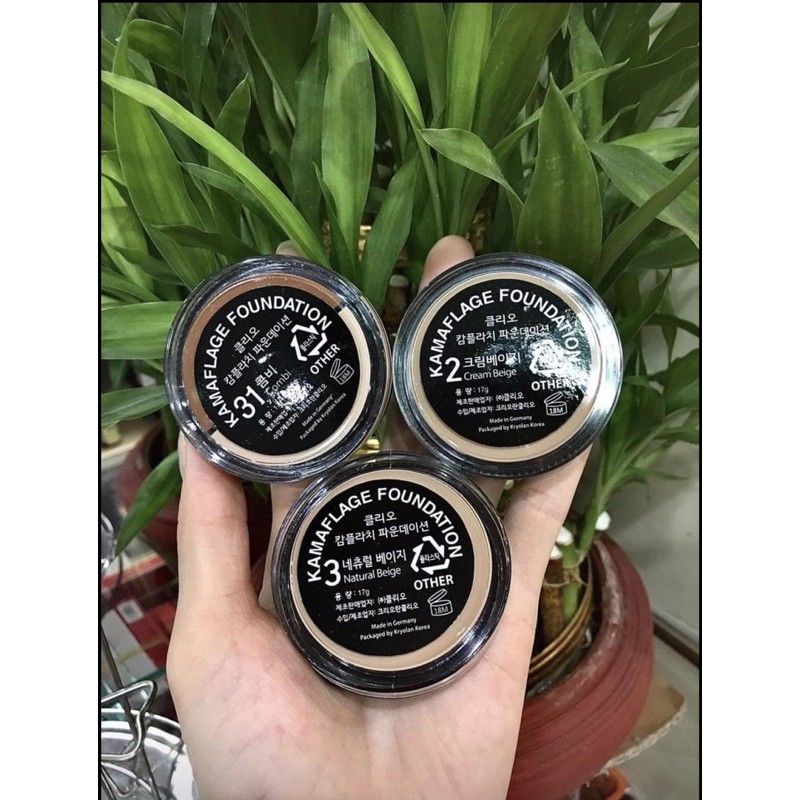 Kem bánh che khuyết điểm, highlight tạo khối Clio. 3 tone màu, xuất xứ Hàn Quốc