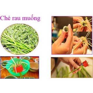 Dụng cụ chẻ rau muống siêu nhanh siêu tốc, dao chẻ rau 26cm