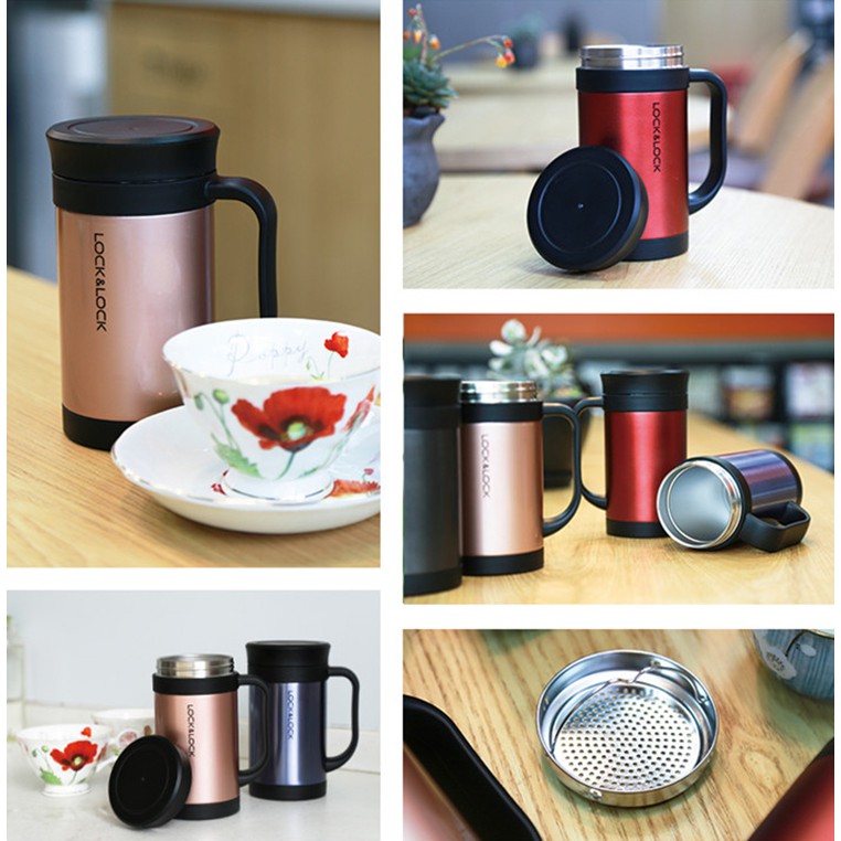 Bình giữ nhiệt Lock&Lock Classic Tea - Bình giữ nhiệt kiêm dụng cụ pha ...