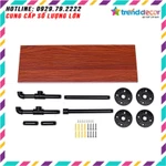 [GIÁ GỐC] kệ gỗ treo tường 2 tầng kệ sách decor bằng ống săt bền đẹp trang trí nhà và quán cafe sáng tạo TRENDDECOR.vn — ảnh 7
