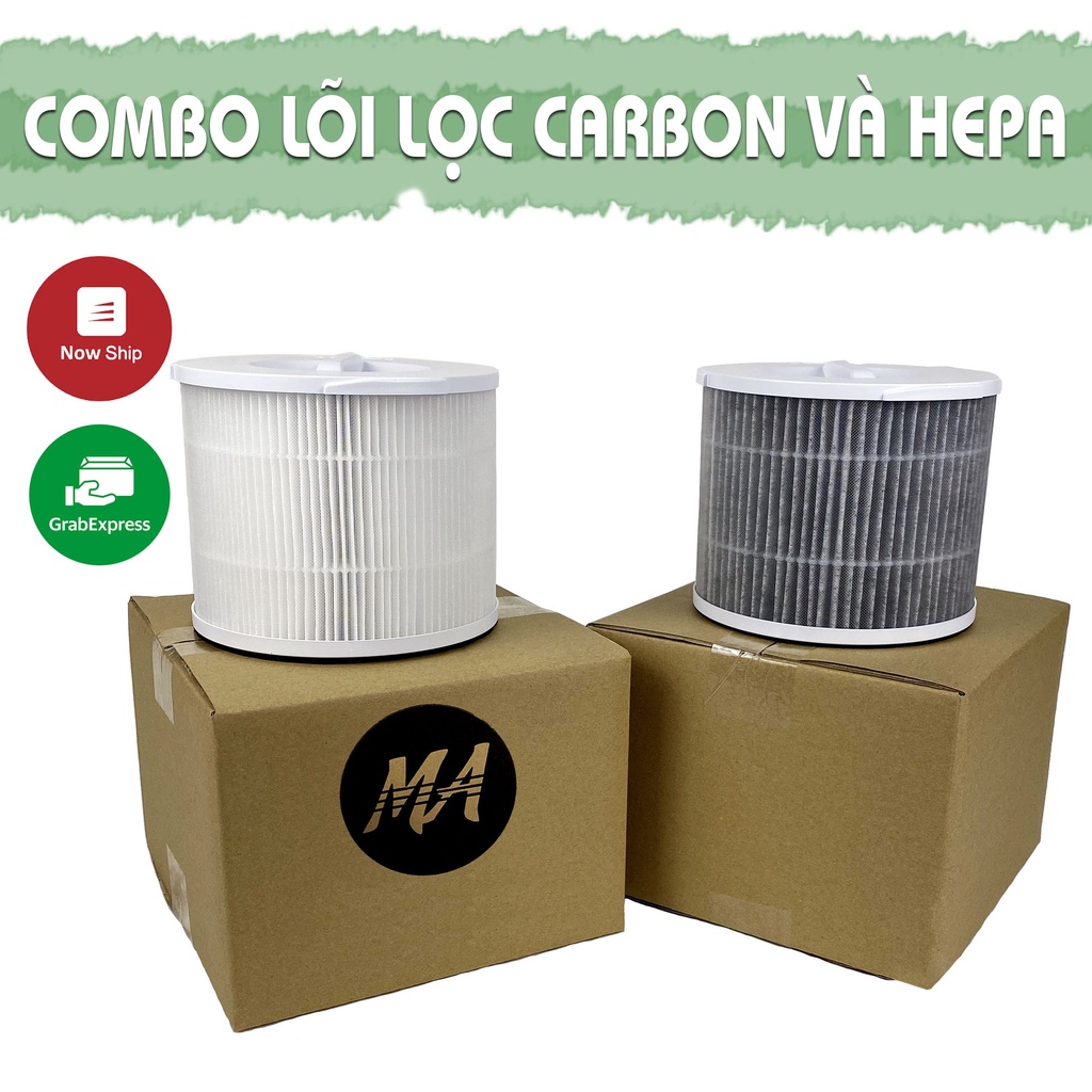 Ảnh Combo Máy lọc không khí MaxAir và 1 lõi lọc không khí Hepa + 1 lõi lọc than hoạt tính Carbon 3