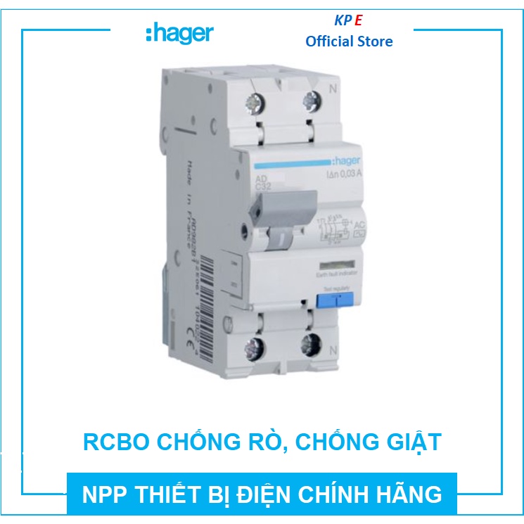 RCBO CB CHỐNG RÒ CHỐNG GIẬT QUÁ TẢI NGẮN MẠCH 1 PHA 2P 2 CỰC 10A 16A ...