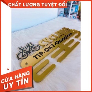 Giá treo huy chương Xe đạp, 40x18 khắc chìm Mirror siêu đẹp