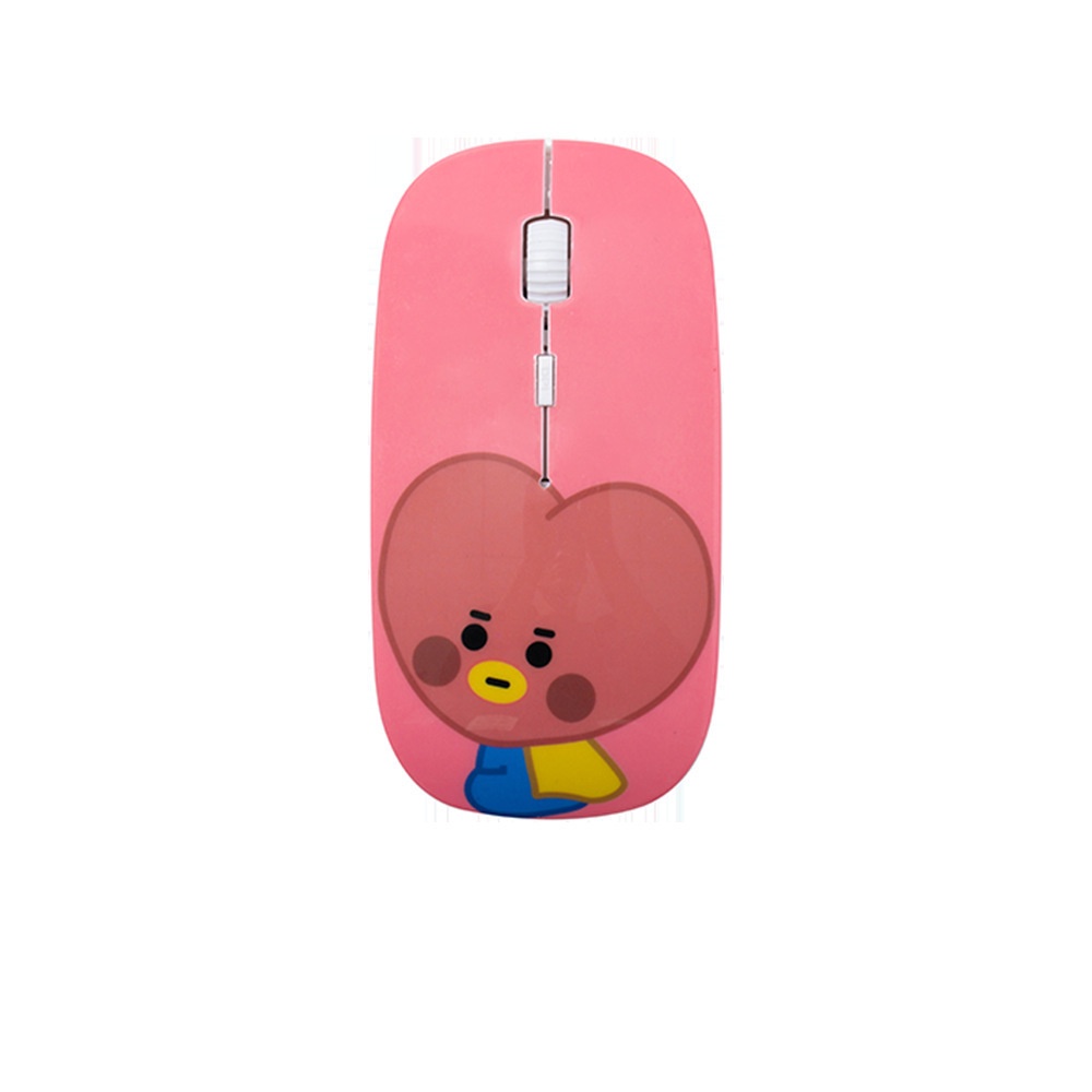 SQ3 BTS BT21 KPOP USB Slim Im Lặng Chuột Không Dây Có Đầu Thu Nano Chuột Chơi Game Cấu Hình Cao Laptop Chất Lượng Cao