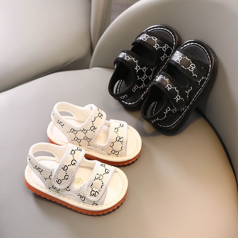 Sandal tập đi - dép tập đi GD cho bé có còi tít siêu mềm, siêu êm, quai dán tiện lợi mã 812 221