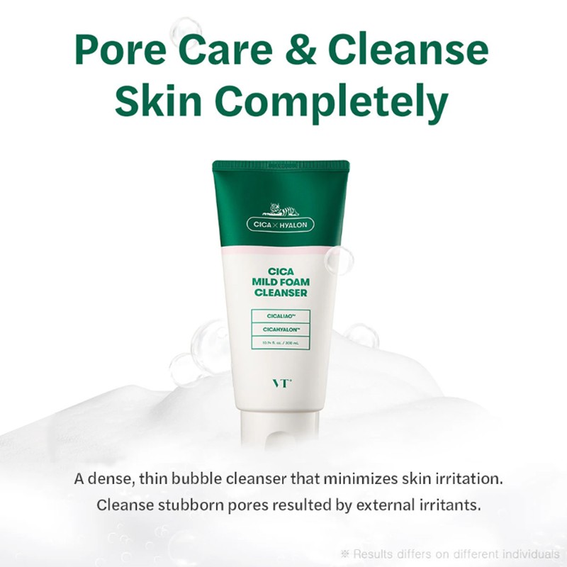[vtcosmestics] Sữa Rửa Mặt AHA Cica Foaming Cleanser 300ml - Hình ảnh 5
