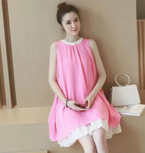Đầm bầu váy bầu đầm suông váy suông thời trang Hàn Quốc