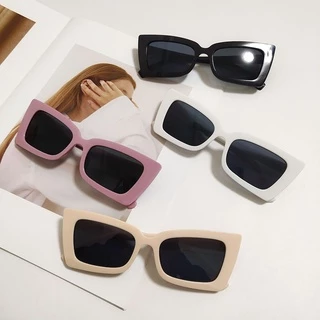 Kính mát gọng vuông thời trang Hàn Quốc💝Mắt kính form unisex dành cho nam nữ gọng vuông phong cách Retro năng động k114