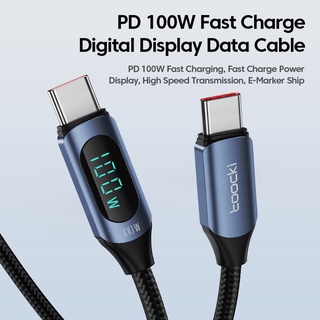 Dây Cáp Sạc Nhanh 100W USB Type C Sang Type C 66W Có Màn Hình LED Hiển Thị