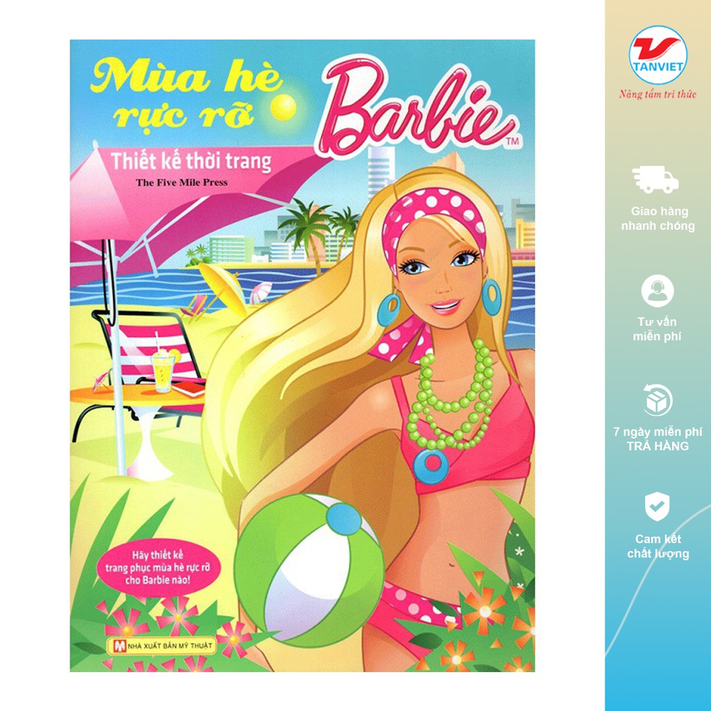 Ảnh Sách Ghép Hình Barbie Thủ Công Dựng Hình Thời Trang Mùa Hè Rực Rỡ 1