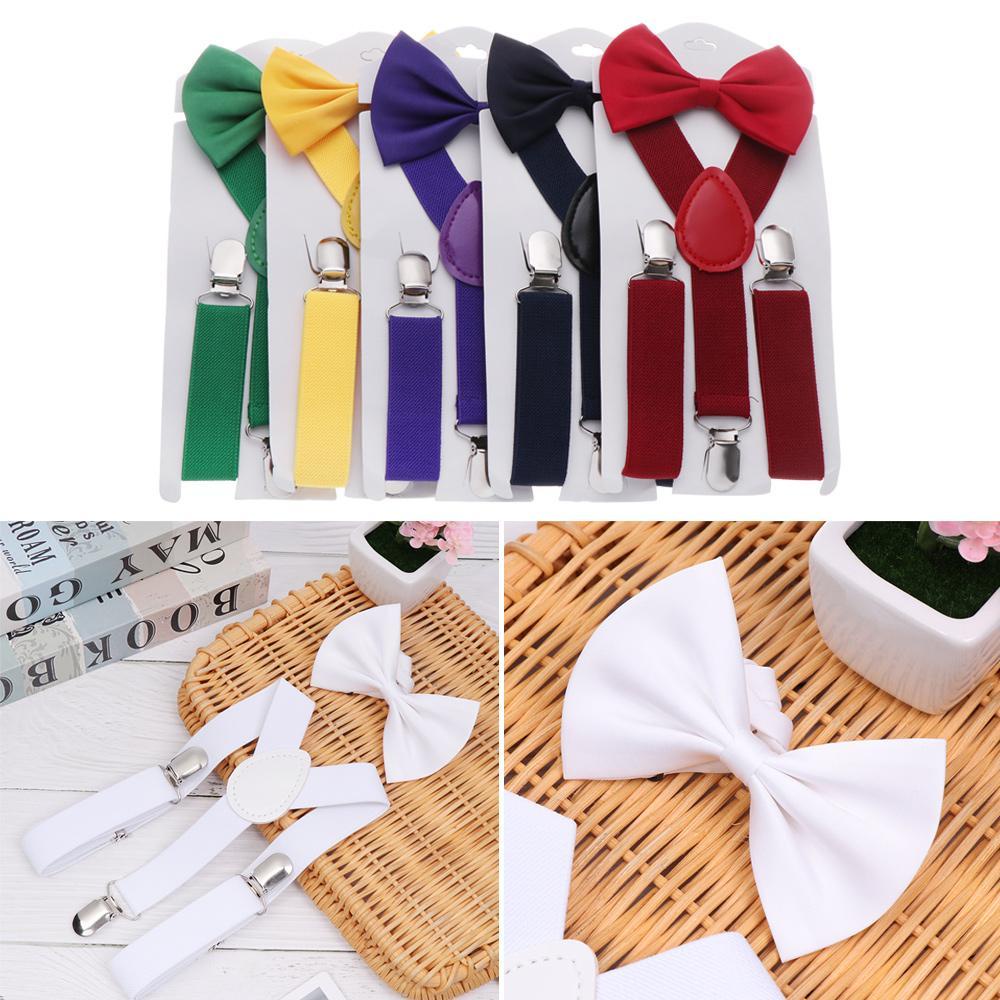 TPKSF98 1 Bộ Trẻ Em Treo Quà Tặng Kẹp Có Thể Điều Chỉnh Trẻ Em Váy Cưới Bộ Nơ Tóc Thời Trang Dễ Thương Thắt Lưng Bò