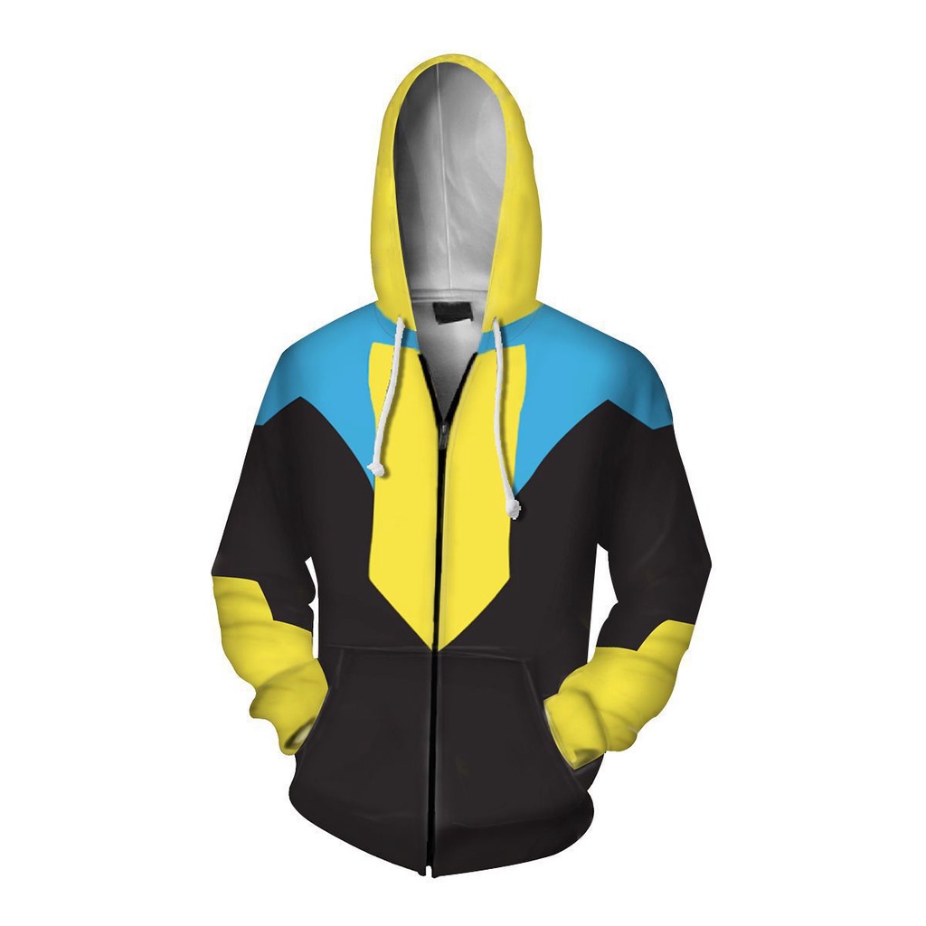 Áo Hoodie dây kéo bất khả chiến bại Áo khoác in 3D Áo len unisex Áo khoác ngoài