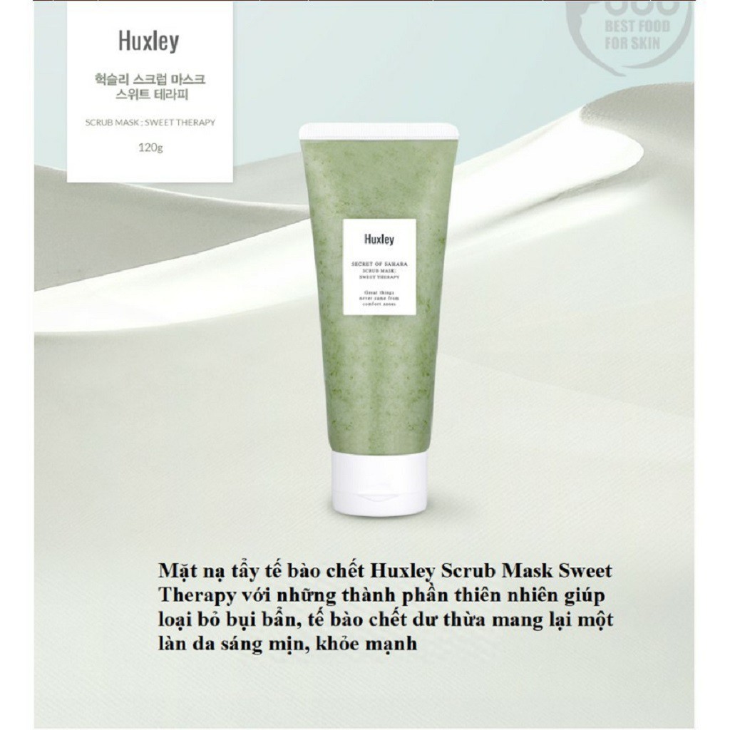 Ảnh Tẩy Tế Bào Chết, Dưỡng Da Chiết Xuất Từ Xương Rồng Huxley Scrub Mask Therapy 30g 4