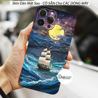 Tấm dán Skin mặt sau / Ốp lưng Thuyền Buồm MS02 FULL VIỀN 15 pro max , 14 pro max , 13 pro max , 12 pro max - FukiShop
