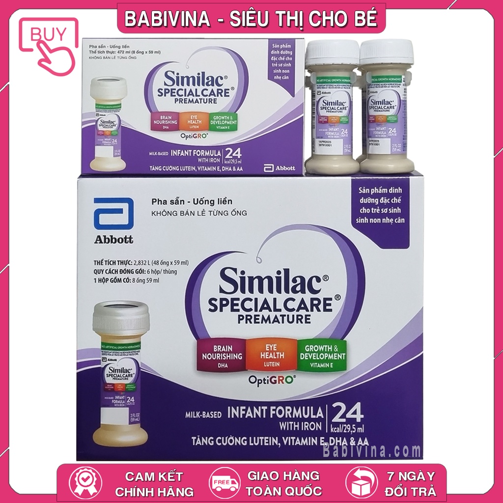 [LẺ GIÁ SỈ] Sữa Nước Similac Special Care 24 kcal Thùng 48 Ống | Trẻ ...
