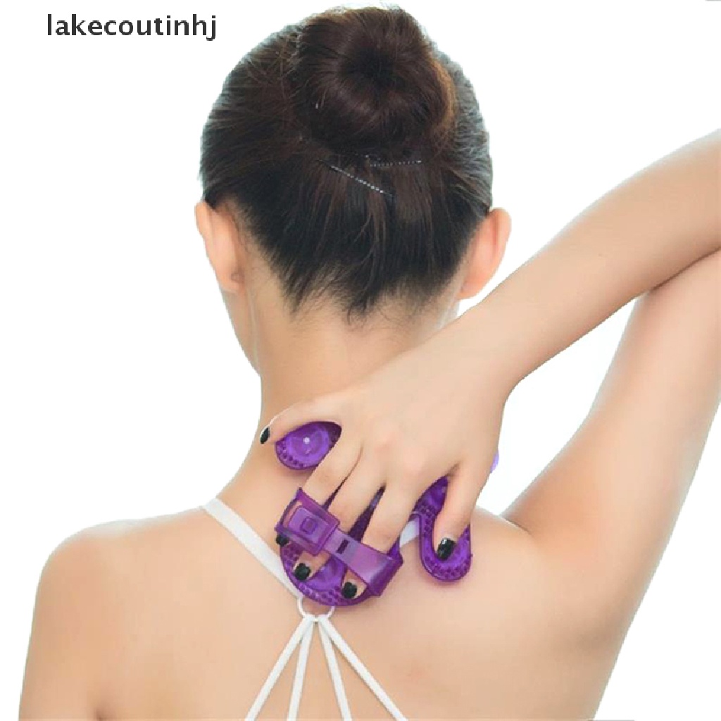 [Hàng mới về] Găng tay massage cơ thể hình bàn tay có con lăn kim loại xoay 360 độ 9 con lăn sử dụng tiện lợi