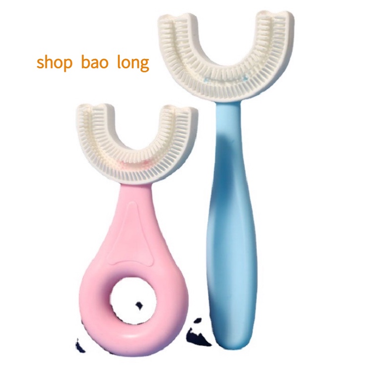 Bàn Chải Đánh Răng Cho Bé - Bàn Chải Đánh Răng Trẻ Em Hình Chữ U - Silicon Siêu Mềm Cho Bé Từ 1,5 Tuổi