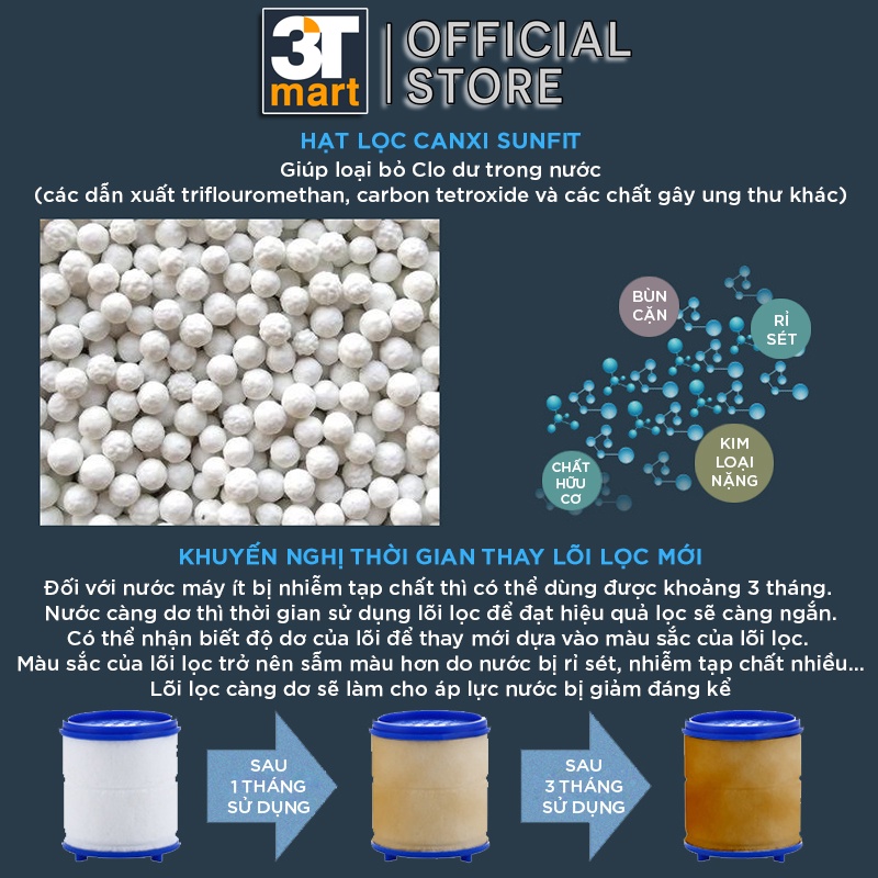 Ảnh Bộ LỌC KHỬ CLO DƯ trong nguồn nước gắn vòi C'MON BLC-01 2