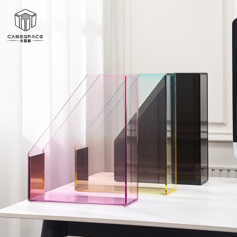 Hộp đựng tài liệu CASEGRACE để bàn bằng acrylic chống va đập tiện lợi cho gia đình/ v