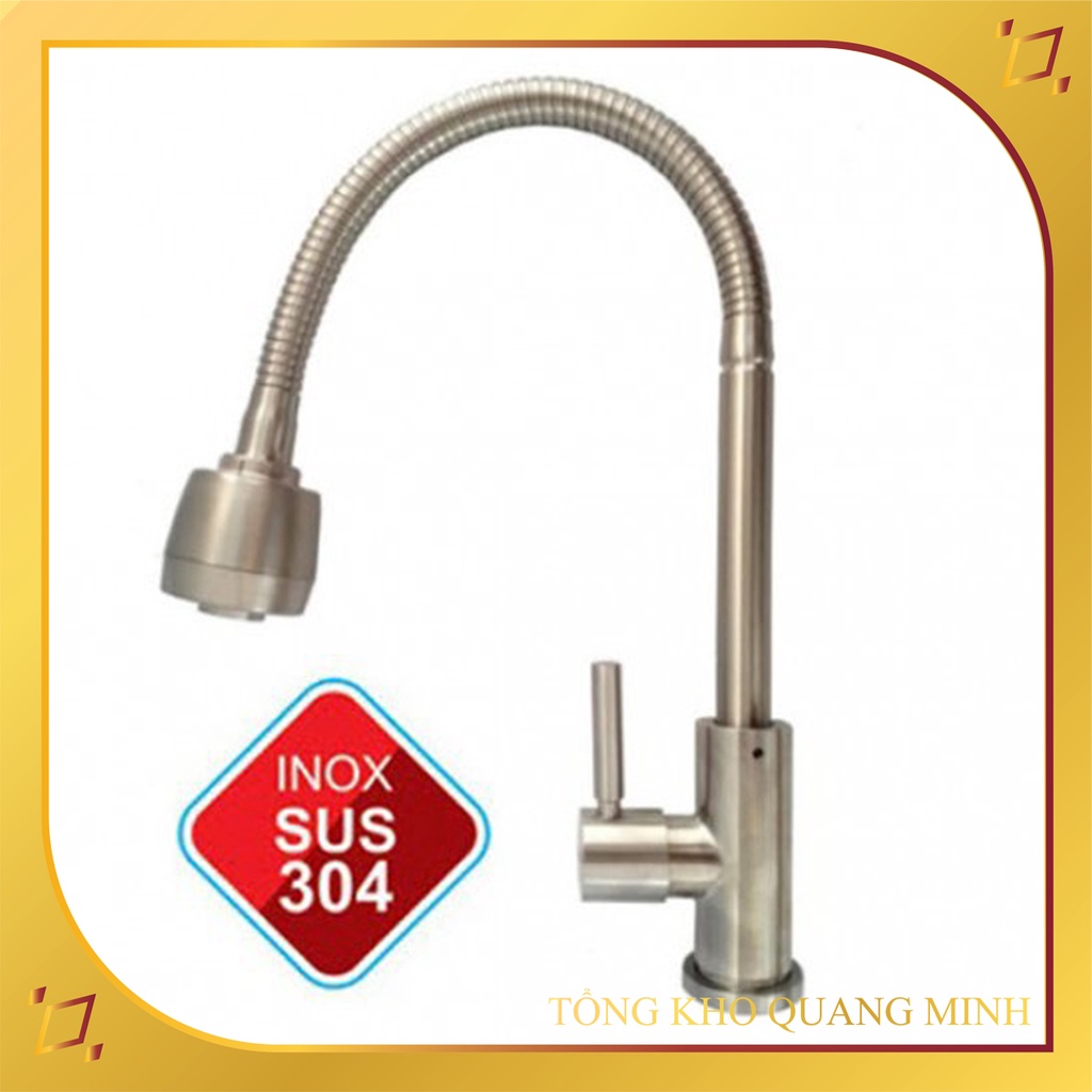 Vòi rửa chén lạnh lò xo dẻo inox 304, vòi chén dẻo, 2 chế độ nước, vòi ...