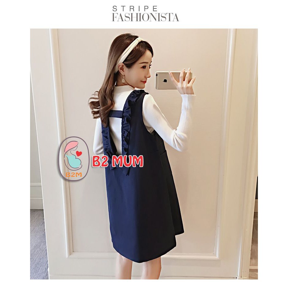 Yếm bầu  dạ nơ sau sang chảnh trẻ chung cho nàng bầu