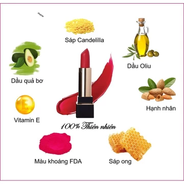 TT2 Son Thỏi Lì Handmade Passion Luxury Matte De' Son Garden Lipstick không Chì Siêu Lì 5g 2