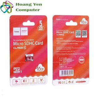 Thẻ Nhớ MICRO SDHC 16GB Hoco Class 10 85MB/S Chống Nước - BH 2 Năm - Hoàng Yến Computer
