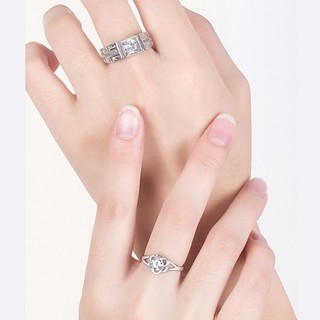 Nhẫn cặp hoa hồng BHN89