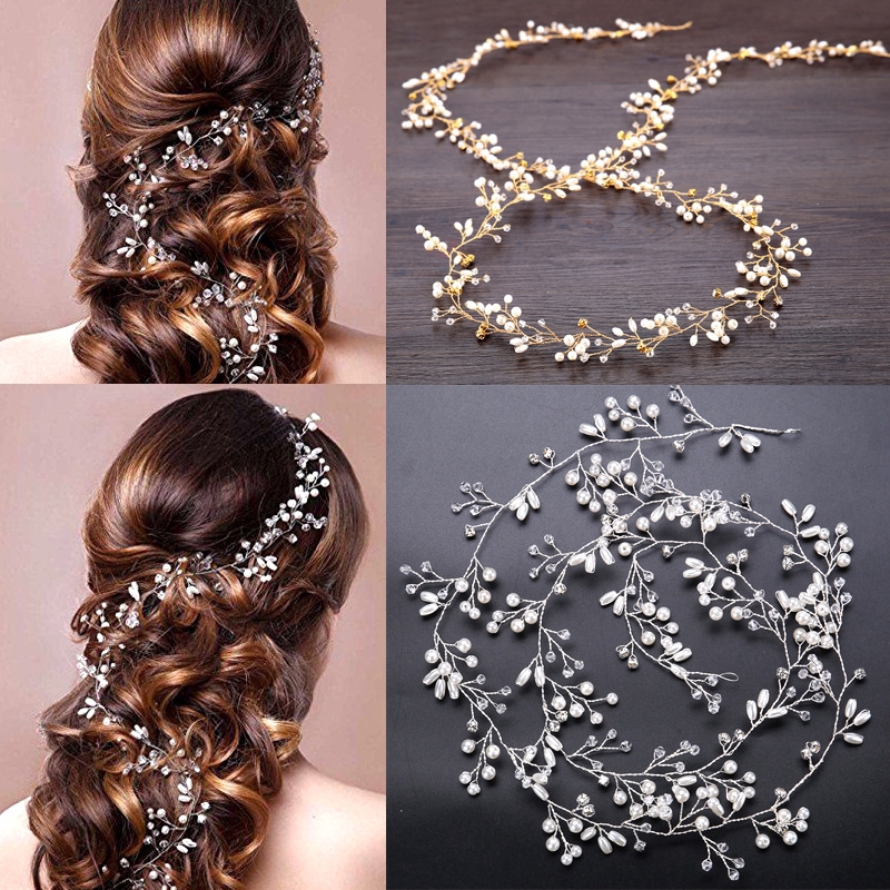 Kẹp tóc hoa ngọc trai pha lê quyến rũ dành cho nữ / Phụ nữ thanh lịch Đám cưới cô dâu Snap Barrette Kẹp tóc / Que tóc Desgin loại chữ U kim cương / Phụ kiện tóc hợp thời trang đám cưới cho nữ
