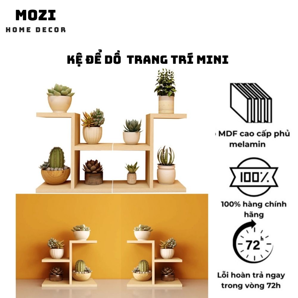 Kệ trang trí để bàn [Ảnh thật video] , kệ decor mini trang trí phòng gỗ ...