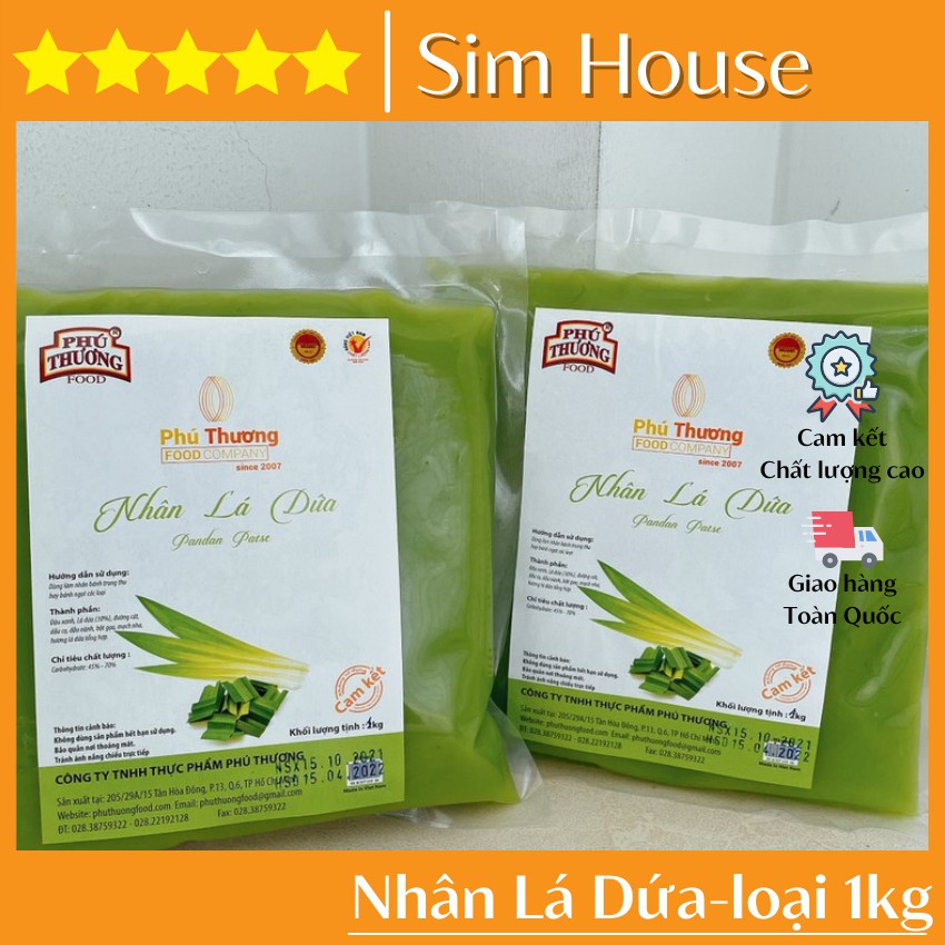 Nhân sên Phú Thương làm bánh 💥 GIÁ TỐT NHẤT 💥 nhân lá dứa thơm ngon được chế biễn sẵn vô cùng tiện lợi - 1kg