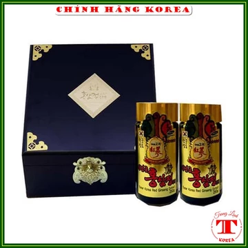 Cao hồng sâm hộp gỗ đen chính hãng - Cao sâm hàn quốc hộp 2 lọ x 250gr, tranglinh