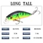Mồi Câu Cá Minnow 70mm/7.9g Nhựa Nổi Spinner Phụ Kiện Giải Quyết