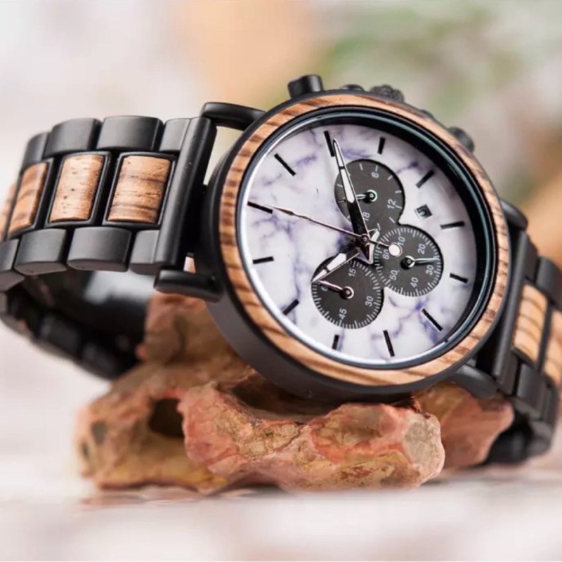Đồng hồ đeo tay nam vỏ gỗ WoodWatch GP09-1A