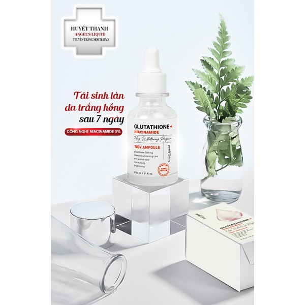 Tinh Chất Angel's Liquid Glutathione + Niacinamide 7 Days Whitening Program 700 V Ampoule