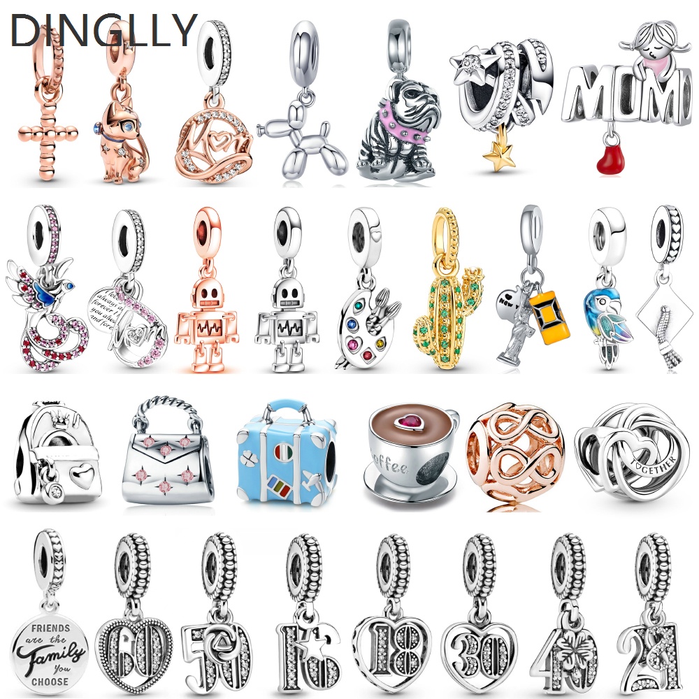 Hạt Charm Hình Chim Công / Ngôi Sao / Mũ / Cà Phê Dùng Làm Phụ Kiện Trang Sức DIY