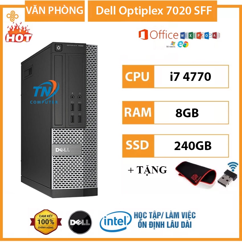 Case Máy Tính Để Bàn Dell Optiplex 7020/9020 Core i7 4770 Ram 8GB Ổ ...