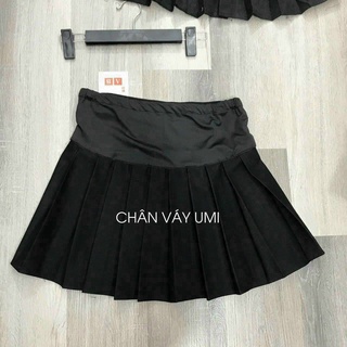 CHÂN VÁY BẦU NGẮN XẾP LY, MẶC CẢ BẦU NHỎ - BẦU TO VÀ SAU SINH