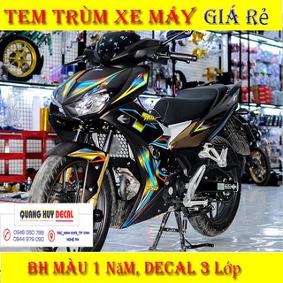 Tem Winner X đen cầu vồng, độ dán team decal xe thiết kế rẻ đẹp theo yêu cầu
