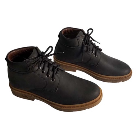 Giày Boot Nam Cổ Ngắn Da Bò Thật BIGGBEN Cao Cấp HKD462