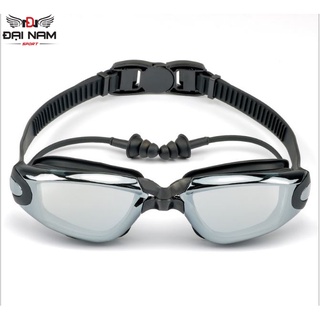 Kính Bơi Tráng Gương Chống Mờ,Chống UV,Chống Nước Tích Hợp Bịt Tai Silicon H7000DR Đại Nam Sport