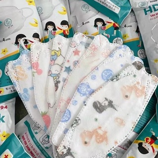 combo sét  20 Khẩu Trang Trẻ Em 4D KF94 Hoạ Tiết Cho Bé Từ 2-10 tuổi túi 1 cái