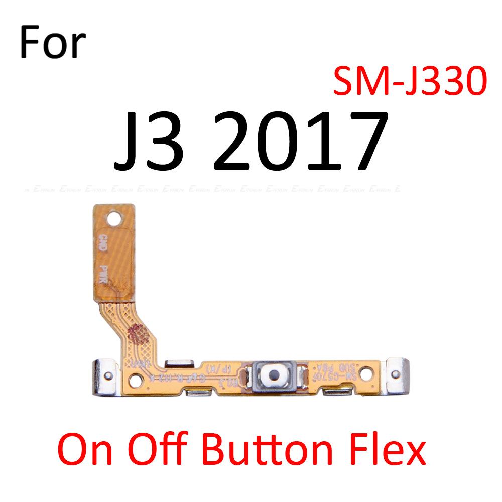 Mới Tắt Tiếng Công Tắc Chìa Khóa Nguồn Ruy Băng Một Phần Cho Samsung Galaxy J3 J5 J7 Pro 2016 2017 BẬT TẮT Nút Âm Lượng Điều Khiển Cáp Mềm Thay Thế Các Bộ Phận