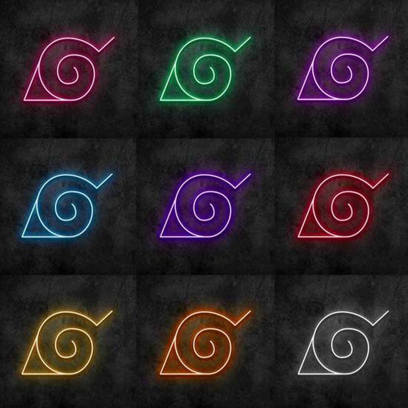Đèn led neon trang trí, biểu tượng làng lá - decor phòng ngủ, đèn tiktok...[Kích thước 20x26 cm]